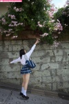 blouse bookbag misaki_suzu pleated_skirt school_uniform skirt socks tie rating:Safe score:0 user:nil!