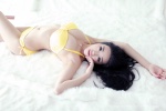 bed bikini cleavage side-tie_bikini swimsuit tiffany_(ii) xiuren_032 rating:Safe score:0 user:nil!