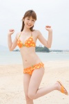 autumn_breeze beach bikini ocean ogura_yuuko polka_dots sandals swimsuit rating:Safe score:0 user:nil!