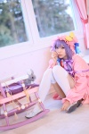 amatsuka_miyu cosplay dress hat patchouli_knowledge purple_hair robe stuffed_animal thighhighs touhou zettai_ryouiki rating:Safe score:0 user:nil!