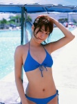 bikini cleavage hello pool side-tie_bikini sugimoto_yumi swimsuit umbrella wet rating:Safe score:0 user:nil!