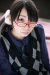 asuka blouse glasses sweater_vest tie rating:Safe score:1 user:nil!