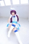 blue_legwear boots cosplay dress garrison_cap haruka love_live!_school_idol_project love_m@ster purple_hair thighhighs tojo_nozomi twintails zettai_ryouiki rating:Safe score:0 user:nil!