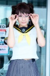 cosplay glasses kujikawa_rise megami_tensei miniskirt persona persona_4 pleated_skirt sailor_uniform school_uniform shuri skirt twintails rating:Safe score:0 user:Log