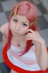 anemone choker cleavage cosplay dress eureka_seven hair_clips momose_riyu pantyhose pink_hair rating:Safe score:0 user:nil!