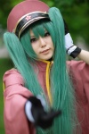 aqua_hair cosplay gloves hat hatsune_miku honma military_uniform twintails vocaloid rating:Safe score:0 user:pixymisa