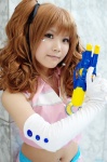 asahina_mikuru cosplay croptop elbow_gloves gloves gun hair_ribbons minami_rion pistol shorts suzumiya_haruhi_no_yuuutsu twintails rating:Safe score:0 user:nil!