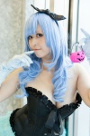 blue_hair cleavage corset cosplay gloves hairbow manuu miniskirt original pumpkin skirt rating:Safe score:0 user:pixymisa
