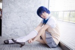 ano_natsu_de_matteru asami_uki blouse blue_hair cosplay kneesocks pleated_skirt school_uniform skirt sweater_vest tanigawa_kanna rating:Safe score:0 user:nil!