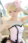 blonde_hair cosplay dress hairbow hayase_ami tagme_character tagme_series rating:Safe score:1 user:nil!