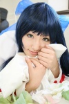 bed blue_hair cosplay hairbow kanon_(series) kawasumi_mai saya school_uniform rating:Safe score:0 user:nil!