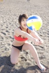 beach bikini cleavage kaikawa_hitomi ocean ponytail swimsuit rating:Safe score:0 user:nil!