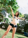 cleavage halter_top morishita_chisato shorts striped ys_web_040 rating:Safe score:0 user:nil!