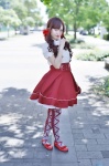 blouse cosplay miniskirt original print_legwear skirt thighhighs tokihara_tsutsuji twintails rating:Safe score:0 user:nil!