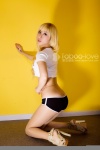 ass blonde_hair croptop pantyhose shorts taboo-love_017 tagme_model tshirt rating:Safe score:5 user:nil!