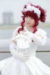 cosplay doku-hime elbow_gloves gloves gown lycoris_radiata red_hair tsugihagi_mishin rating:Safe score:1 user:nil!