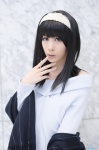 cosplay hairband idolmaster idolmaster_cinderella_girls sagisawa_fumika scarf sweater tamago rating:Safe score:0 user:nil!