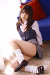 blouse dgc_0561 loose_socks momoyama_yukina pleated_skirt school_uniform skirt socks vest rating:Safe score:1 user:nil!