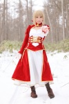 blonde_hair boots braid cosplay dress fate/series fate/stay_night kamui_arisa red_moon saber rating:Safe score:0 user:nil!