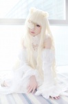 barasuishou cosplay detached_sleeves dress eyepatch hisui rozen_maiden white_hair rating:Safe score:0 user:nil!