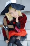 blonde_hair blouse boots chamaro cosplay cross kagamine_rin miniskirt shawl skirt thighhighs trick_and_treat_(vocaloid) vocaloid witch_hat zettai_ryouiki rating:Safe score:1 user:nil!