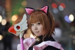animal_ears cardcaptor_sakura cat_ears cosplay jumper kinomoto_sakura mumuko turtleneck wand rating:Safe score:0 user:nil!