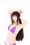 akemi_homura bikini cleavage cosplay hairband hanamura_misaki puella_magi_madoka_magica side-tie_bikini swimsuit rating:Safe score:0 user:nil!