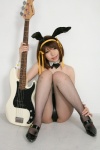 animal_ears bass black_legwear bunny_ears cosplay fishnet_pantyhose hairband hair_ribbons higurashi_rin leotard pantyhose suzumiya_haruhi suzumiya_haruhi_no_yuuutsu rating:Safe score:1 user:nil!