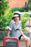 blouse kawashima_umika miniskirt skirt straw_hat ys_web_410 rating:Safe score:1 user:nil!