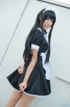 akiyama_mio apron cosplay dress hairband k-on! maid maid_uniform pantyhose wakame rating:Safe score:3 user:nil!
