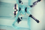 cosplay detached_sleeves hatsune_miku leggings one-piece_swimsuit pool saku scene_ever_4 swimsuit twintails vocaloid wet rating:Safe score:0 user:nil!