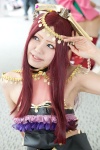 choker cosplay diao_chan headdress red_hair shin_sangoku_musou siinaamu tubetop rating:Safe score:0 user:pixymisa