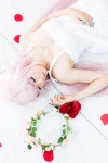 cosplay dress flowers ibara just_be_friends_(vocaloid) megurine_luka pink_hair vocaloid rating:Safe score:3 user:pixymisa