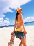 ass baseball_cap bikini denim komatsu_ayaka ocean shorts swimsuit ys_web_146 rating:Safe score:0 user:nil!