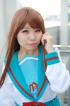 asahina_mikuru cosplay hiyori pleated_skirt sailor_uniform school_uniform skirt suzumiya_haruhi_no_yuuutsu rating:Safe score:0 user:nil!