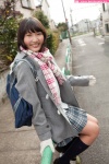 blouse cardigan coat gloves kneesocks pleated_skirt ryouka scarf school_uniform skirt rating:Safe score:0 user:nil!