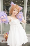 akuseru_warudo cosplay dress inami_yuri kurashima_chiyuri paw_gloves tail rating:Safe score:0 user:pixymisa