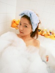 abe_asami bathtub bubbles feeling_good hairbow rubber_ducks rating:Safe score:1 user:nil!