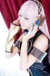 cosplay headset ibara kunoichi megurine_luka pink_hair sleeveless vocaloid rating:Safe score:0 user:pixymisa