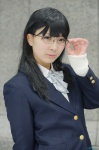 blazer blouse bowtie cosplay glasses haikyuu!! shimizu_kiyoko sweater takanashi_maui rating:Safe score:0 user:pixymisa