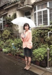 cardigan denim glasses miniskirt ono_mayumi rain skirt umbrella rating:Safe score:1 user:nil!