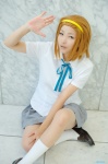 blouse cosplay gingamu hairband k-on! orange_hair pleated_skirt school_uniform skirt socks tainaka_ritsu rating:Safe score:0 user:nil!