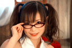 book glasses looking_over_glasses nakagawa_shoko twintails rating:Safe score:3 user:nil!