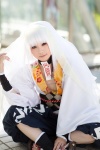 choker cosplay jukki_no_kizuna:_sekigahara_kitan kimono senkimaru shirayuki_himeno veil white_hair rating:Safe score:0 user:pixymisa