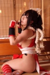 cosplay fan gauntlets hairbow kimono king_of_fighters kunoichi saku shiranui_mai sideboob rating:Safe score:0 user:nil!