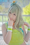 blonde_hair choker cosplay croptop kiichigo_taruto love_live!_school_idol_project minami_kotori wristband yellow_eyes rating:Safe score:0 user:pixymisa