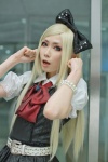 blonde_hair blouse cosplay hairbow houtou_singi jumper sonia_nevermind super_dangan-ronpa_2 rating:Safe score:1 user:nil!