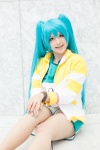 aqua_eyes aqua_hair cosplay croptop hatsune_miku jacket kiichi shorts twintails vocaloid rating:Safe score:0 user:pixymisa