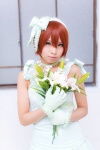 cosplay dress flowers gloves hairband hoshizora_rin love_live!_school_idol_project red_hair uri yellow_eyes rating:Safe score:0 user:pixymisa