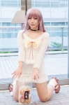 bell bow choker cosplay dress heterochromia k neko_(k) purple_hair socks yaya rating:Safe score:0 user:pixymisa